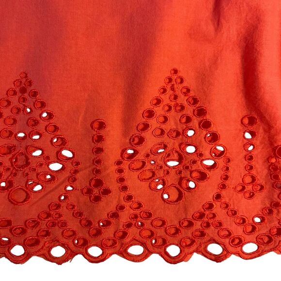 Coldwater Creek Womens Cotton Button Up Top Sz 2X Embroidered Loose Cottagecore - Picture 5 of 7